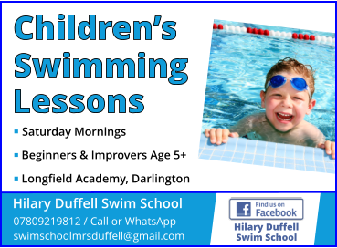 Swimming lessons in Darlington